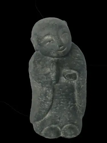 Product image of the product “Standing Korean monk a little thick, 21 cm high. Painted in the color antique finish ”